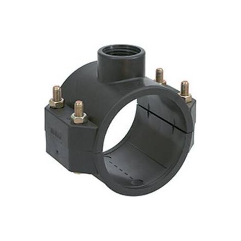RACCORDO POLIPROP PRESA A STAFFA D 25MMX1/2 FEM