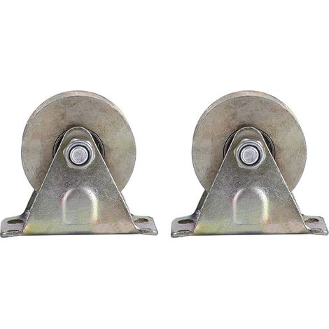 Roulettes pour portes coulissantes, roue en acier de type V avec (1/5)