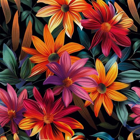 Tela decorativa para exteriores Oxford - Motiv Blumen I DX5661 (1/5)