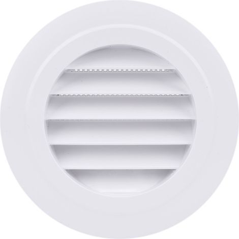100mm round ABS ventilation grille with angled blades for bathroom and office (1/5)