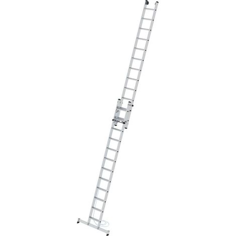 MUNK Stufen- Seilzugleiter mit Nivello-Traverse 2x12 Stufen (1/5)