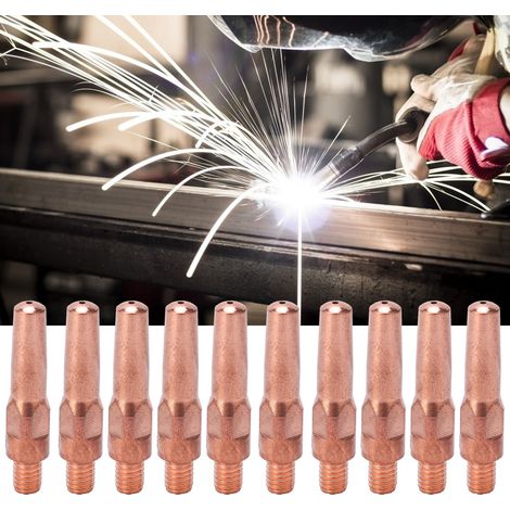 Pointe conductrice M6 pour torche de soudage, dévidoir de fil de cuivre, 8,8401,2 mm, accessoire de soudage sous protection gazeuse. (1/5)