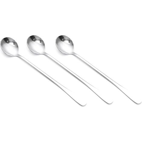 Lot de 3 Cuillères à Long Manche en Acier Inoxydable pour Mélanger le (1/5)