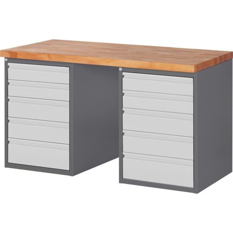 Etabli STIER Premium avec 10 tiroirs, lxPxH 1 500x700x840 mm