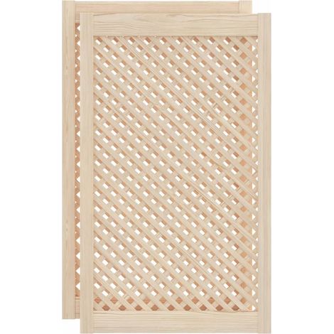 Maison Exclusive - Puertas de armario entramado 2 uds madera pino