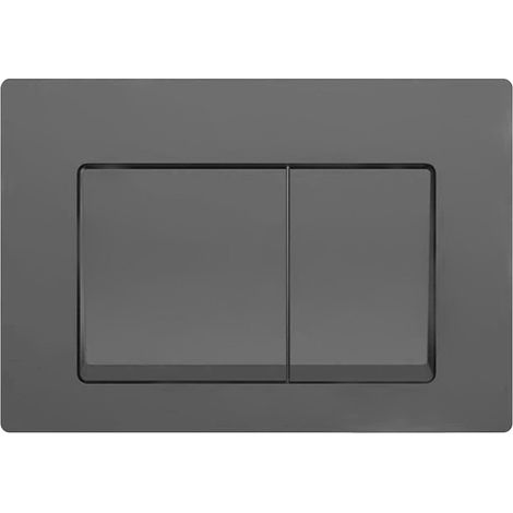 Drückerplatte Gunmetal Kompatibel zu Geberit Duofix Sigma / Delta 2 Mengenspülung (1/3)