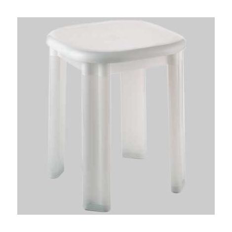 SGABELLO EOS 4 GAMBE  Moplen Bianco     SANIPLAST