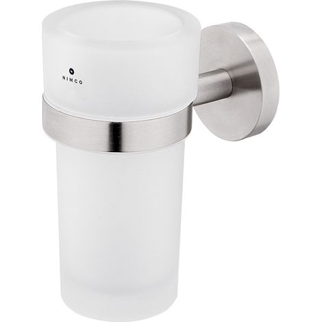 Nimco Unix Support mural en acier inoxydable pour brosses à dents, verre dépoli UNM 13058W-10 (1/4)