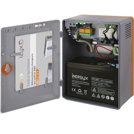 Alimentation en coffret ABS 230V AC – Sortie 12V DC 3A – Fixation murale – Pour applications professionnelles – Izyx (1/4)