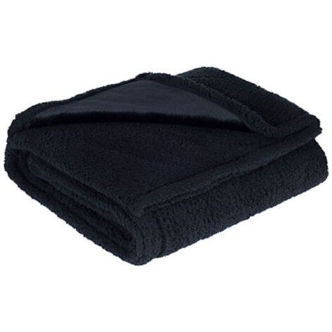 Pair Couverture imperméable Love Blanket pour couple, protection contre les éclaboussures, grise, 71 x 100 cm, noire