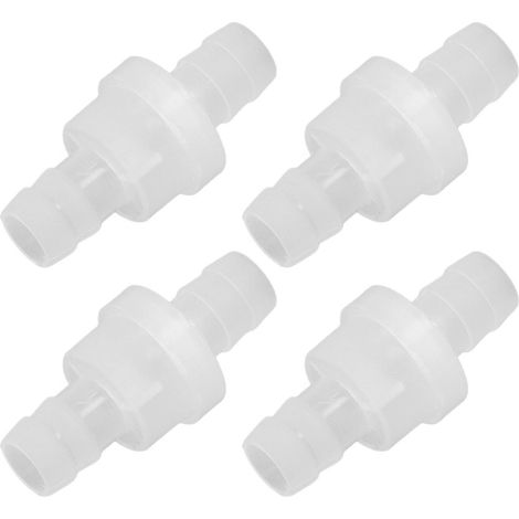 12 Stück Aquarium-Rückschlagventile, ozonbeständig, ölbeständig, Einweg-Luftventil, PP-Rückschlagventil für Aquarien, chemische Industrie, 10 mm (1/5)
