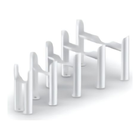 Acova – Pied de soutien 4 colonnes Vuelta blanc – Support de fixation chauffage central – Largeur 10cm – 722401
