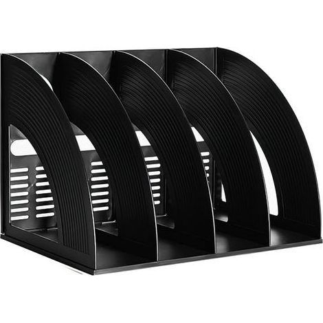 Porte-documents A4, classeur à revues, organisateur de bureau, compartiments, étagère de livres, séparateur de documents, boîte à papier, serre-livres pour le bureau, la maison, organisation (1/5)