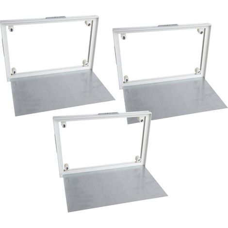 Trappe de Visite à Carreler Semin - 400 mm x 250 mm - Accès sous Baignoire et Pièces Humides (lot de 3) (1/4)