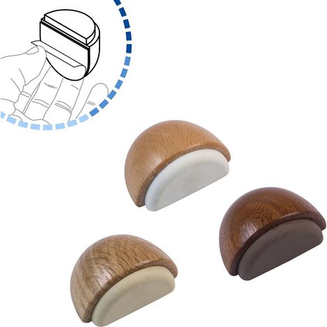 Bodentürstopper Gummipuffer Holztürstopper Stopper Holz div Holzarten Nussbaum (1/5)