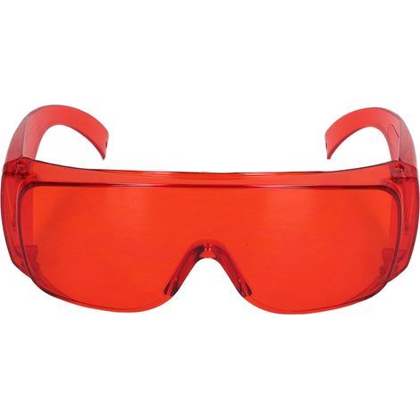 Laserschutzbrille für den Wellenlängenbereich 180-532 nm, starke Lichtschutzbrille mit roten Gläsern, ideal für Glasfasertechniker, optimaler Augenschutz. (1/5)