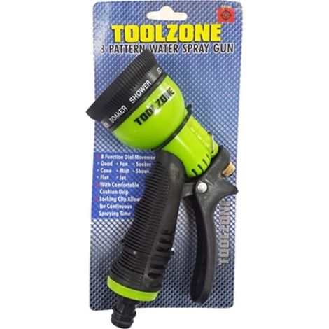 Water Hose Spray Gun Garden 8 Pattern Sprinkler Jet Fan Mist