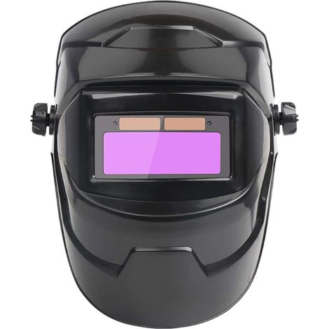 Casco de soldadura con oscurecimiento automático, ajustable, alimentado por energía solar, sensor de alta sensibilidad, adecuado para protección profesional.