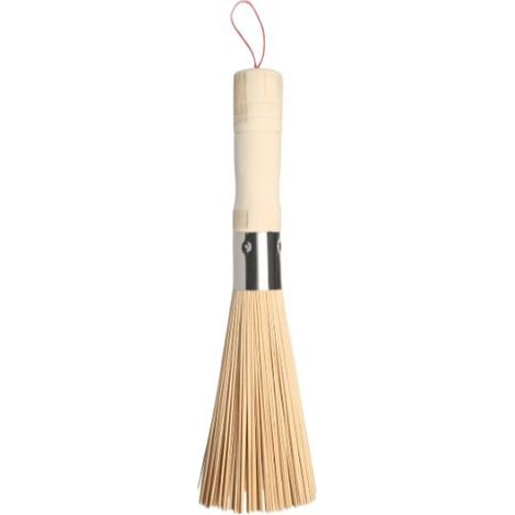 Brosse de Cuisine en Bambou Style Chinois – Brosse à Récurer pour Poêles et Woks, Accessoire de Nettoyage Robuste pour Usage Domestique et Professionnel-x (1/2)