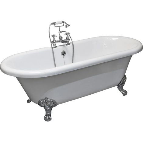 Traditional Freestanding Bath Ball & Claw Feet Roll Top Lifetime Guarantee (1/4)