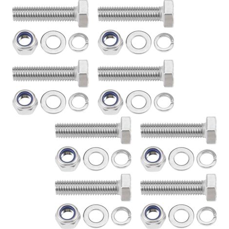 Boulon À Tête Hexagonale - Acier Inoxydable 304 - Filetage Complet - Pour Machines Meubles Véhicules Bateaux Impression 3D - Lot De 8 Pièces (1/5)