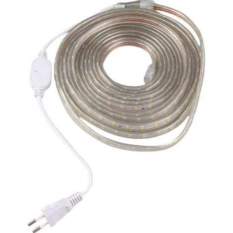 Bandes LED étanches 5m 20W flexibles coupables lumière d'ambiance pour déco intérieur extérieur Noël (1/4)