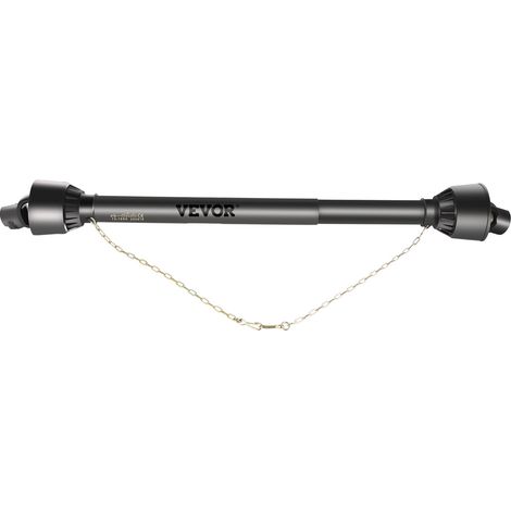 Vevor – Arbre à cardan 1-3/8' 34,9 mm – Longueur réglable 1100-1550 mm – Acier cémenté – Compatible machines agricoles