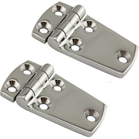 Support de Matériel Porte Charnière en Acier Inoxydable - À Toute Épreuve pour Bateau, Cabinet, Plateforme - Marin, Garage, 2pcs 38 mm x 70 mm (1/4)