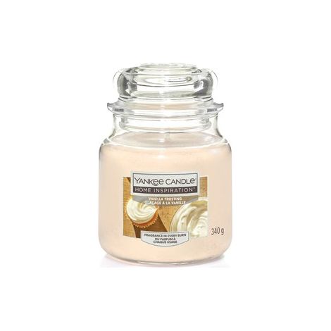 Vela tradicional de parafina con aroma a glaseado de vainilla Yankee Candle, 1 unidad.