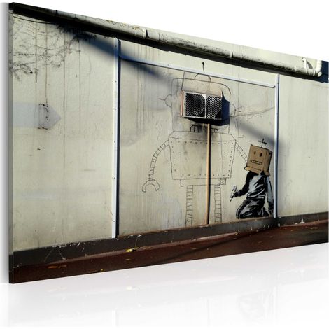 Quadro - Robot (Banksy) - 60x40 (1/4)