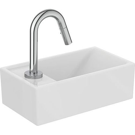 Ideal Standard Tempo ensemble de lave-mains céramique 37x21cm trou de robinetterie à gauche blanc (1/2)