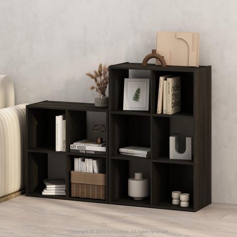 Étagère à Livres, bibliothèque à 6 Cubes, bibliothèque Organisateur de Rangement à Cubes, 29.7 x 60.2 x 90.1, pour Salon, Chambre, Bureau à Domicile, Espresso (1/5)