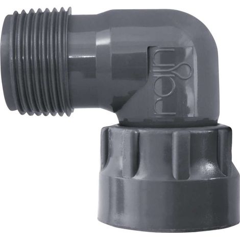 Raccordo in PVC Gomito 1"F x 1"F Con Ghiera