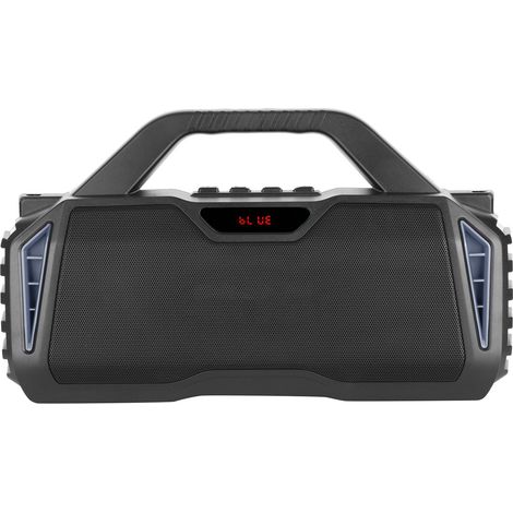 Leistungsstarker, tragbarer Bluetooth-Lautsprecher mit Mikrofon für Musik im Freien (blau) (1/5)