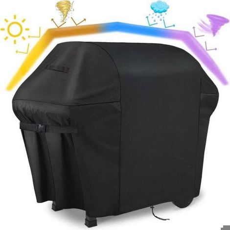 Housse Barbecue, Bache Barbecue Exterieur 100% Impermeable - Housse pour Barbecue 600D Tissu Oxford Ne Se Décolore Pas Bâche (1/4)