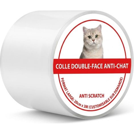 Film Protecteur Anti-Chat pour Meubles 3M, Répulsif Double Face Transparent Compatible avec Fauteuil (1/5)