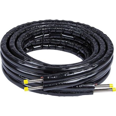 Banyo – Flexible solaire inox DN 16 – Couronne 10m pré-isolée – Résistante aux hautes températures – Pour raccords QuickFix