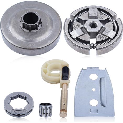 Kit de moyeu de tambour d'embrayage 3/8"-7T, pignon, pompe à huile, pour tronçonneuse Husqvarna 51 55, 55 Rancher, 501777601, 503152101 (1/5)
