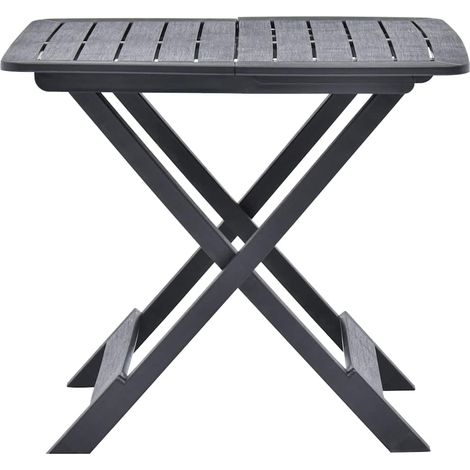 Maison Exclusive - Gartentisch Klappbar Anthrazit 79x72x70 cm Kun (1/5)