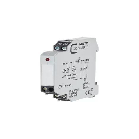 Metz Connect Koppelbaustein 1W KRA-M6/21 230AC (1/2)