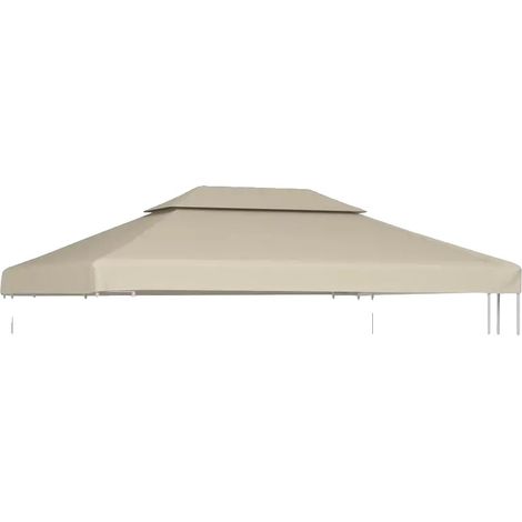 Funda de repuesto para toldo, resistente, con protección UV, color beige. (1/2)