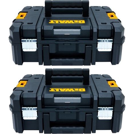 Dewalt DWST1-70703 TStak II Power Tool Storage Box 13.5L T-STAK Case - Twin Pack