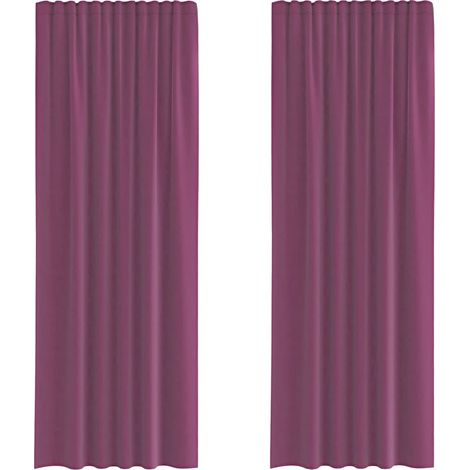 Maison Exclusive - Tende in Voile con Tasche per Aste 2 pz Viola