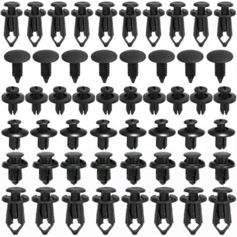 Clips Voiture, 190 Pièces Rivet Clips Plastique Rivets Plastiques Fixation de Protection avec Différentes Formes et Tailles Universel pour Auto Voitures Panneaux Garnitures de Portières (1/5)