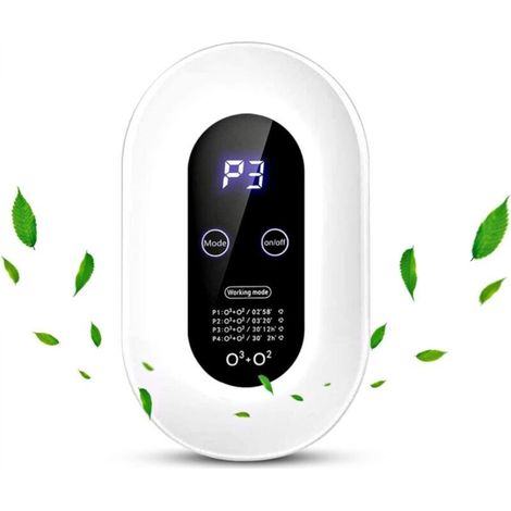 Mini Ozone Air Purifier, Silent Air Purifier, Bedroom Air Purifier, Portable Air Purifier, 99% Antibacterial Rate for Home, Office, Pets, Car (1/5)