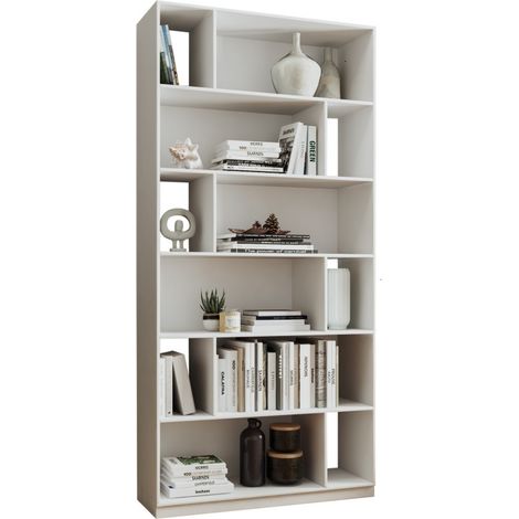 Etagère Design 12 Niches Blanche L 90 H 186.4 P 29.4 cm (1/5)