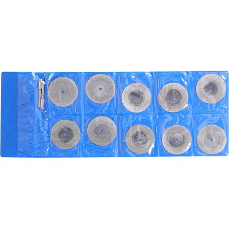 10 disques diamantés fins 40mm pour coupe et meulage métal, bois, pierre - Lot de 10 avec tige (1/5)