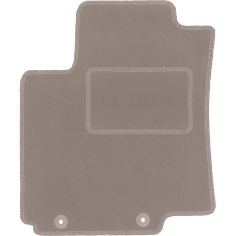 Alfombrilla de terciopelo para el conductor para: Kia Rio III UB hatchback (2011-2017) beige