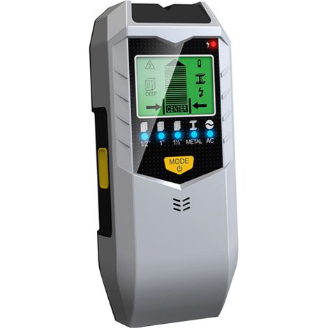 Detector de montantes de pared 5 en 1 con pantalla LCD HD, para detectar montantes de madera, metal y cables, con función de alerta. (1/5)