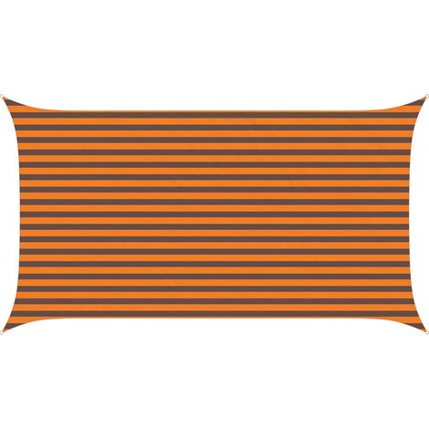 Sun Shade Sail Orange and Brown 4,5 x 2,5 m vidaXL